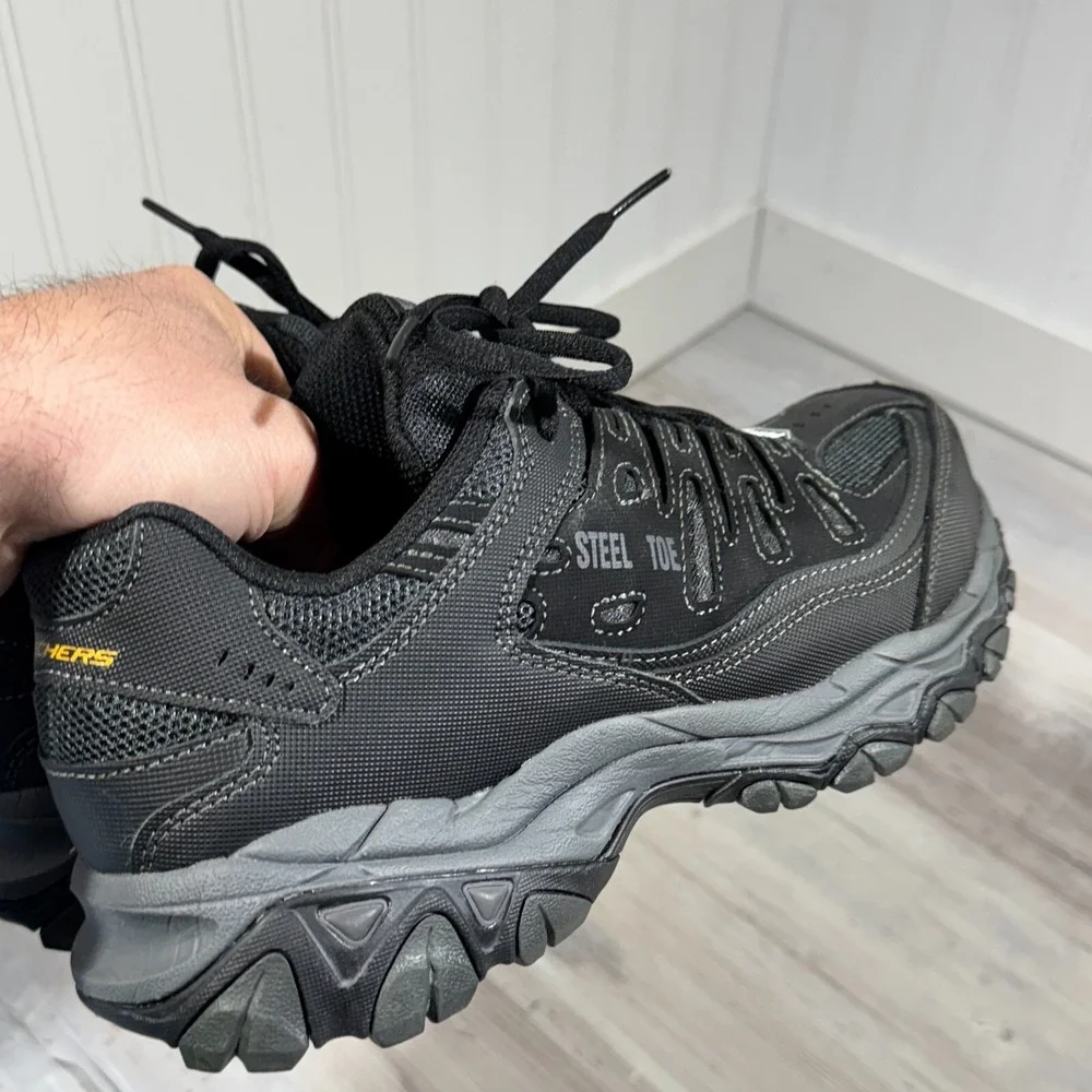 SKECHERS WORK Mens Steel Toe Electrical Hazard Safe Sneakers ASTM Standards Sz 7